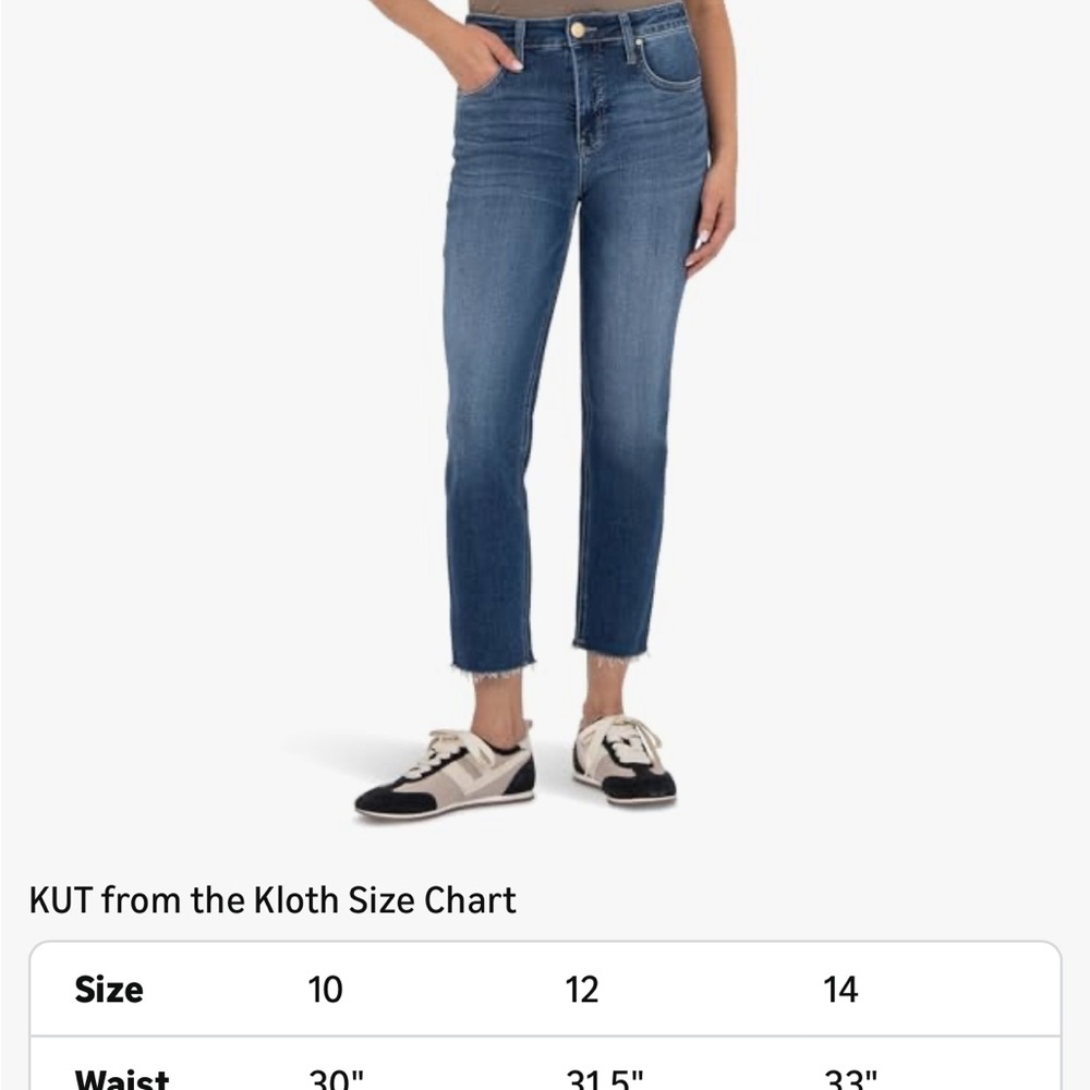 Kut from the Kloth Women's Dark Blue Ankle Jeans